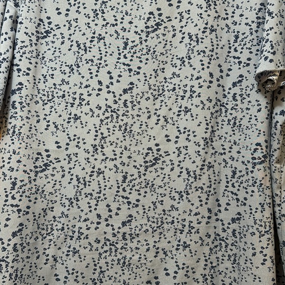 Cap/Ruffle Sleeve Blue Blouse - Picture 6 of 6